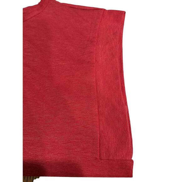 LOFT Lot of 2 pullover tops Pink Tan white Stripe L NWT Casual Boxy lightweight - Picture 8 of 16